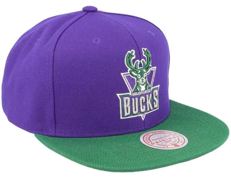 Mitchell & Ness Milwaukee Bucks Core Basic Purple Snapback online
