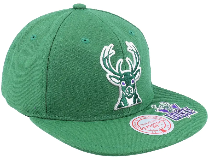 Mitchell & Ness Milwaukee Bucks Dead Remix Deadstock Green Snapback online