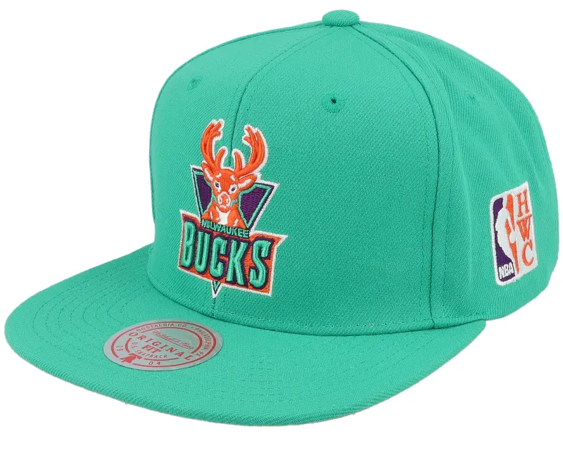 Mitchell & Ness Milwaukee Bucks Desert Green Teal Snapback online