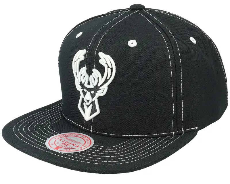 Mitchell & Ness Milwaukee Bucks Glow Up Black Snapback online