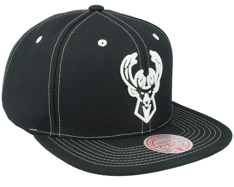 Mitchell & Ness Milwaukee Bucks Glow Up Black Snapback online