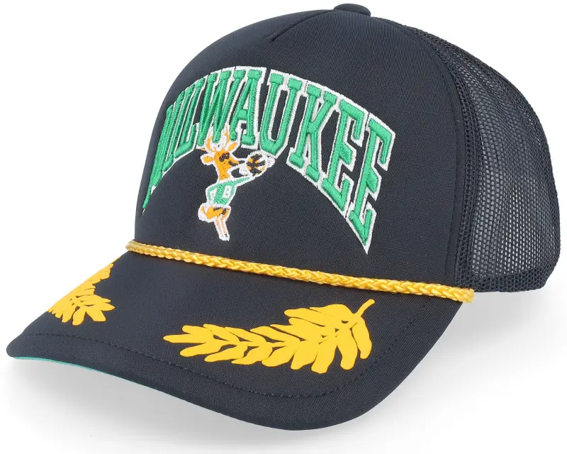 Mitchell & Ness Milwaukee Bucks Gold Leaf Vintage Trucker online