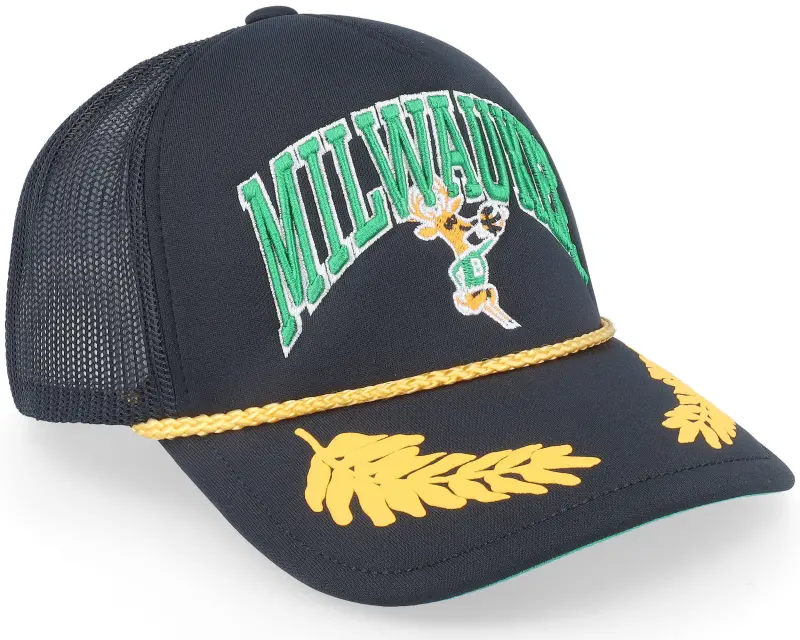 Mitchell & Ness Milwaukee Bucks Gold Leaf Vintage Trucker online