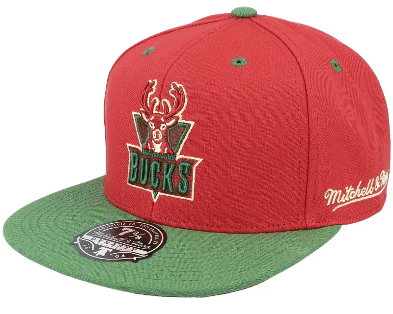 Mitchell & Ness Milwaukee Bucks Nightmare Red/Green Fitted online
