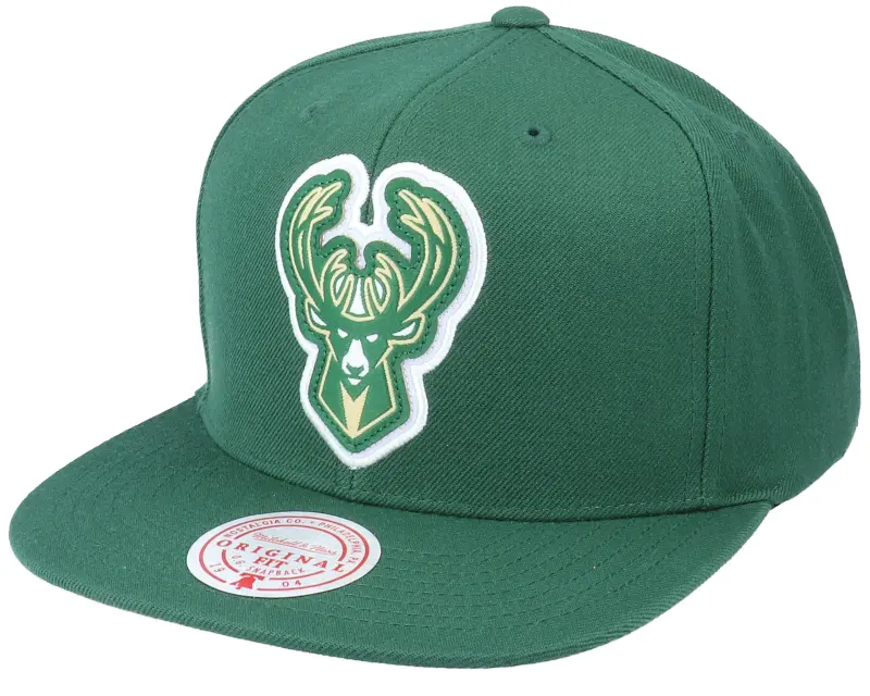 Mitchell & Ness Milwaukee Bucks Pop Back Green Snapback online