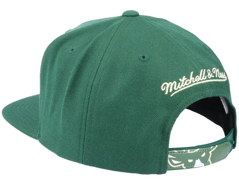 Mitchell & Ness Milwaukee Bucks Pop Back Green Snapback online