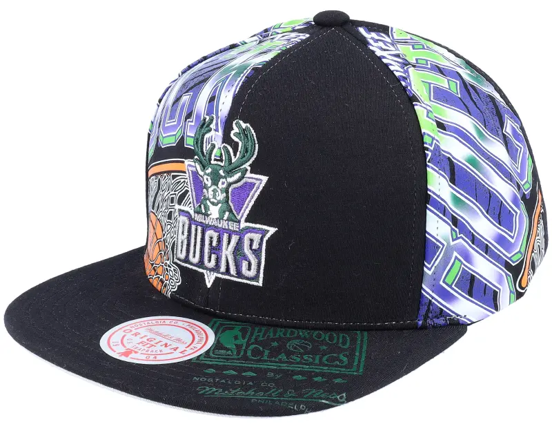 Mitchell & Ness Milwaukee Bucks Shirt Remix Black Snapback online