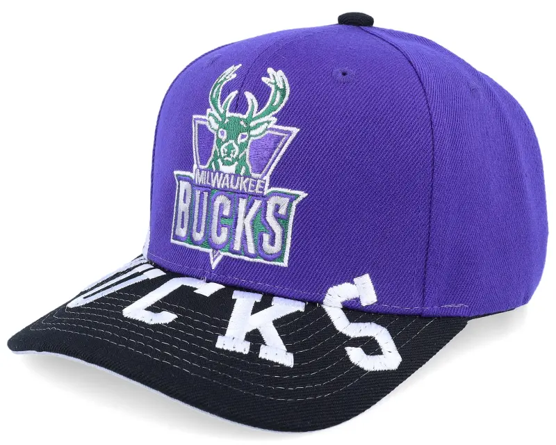 Mitchell & Ness Milwaukee Bucks Underarch Pro Cap Hwc Purple/Black Adjustable online