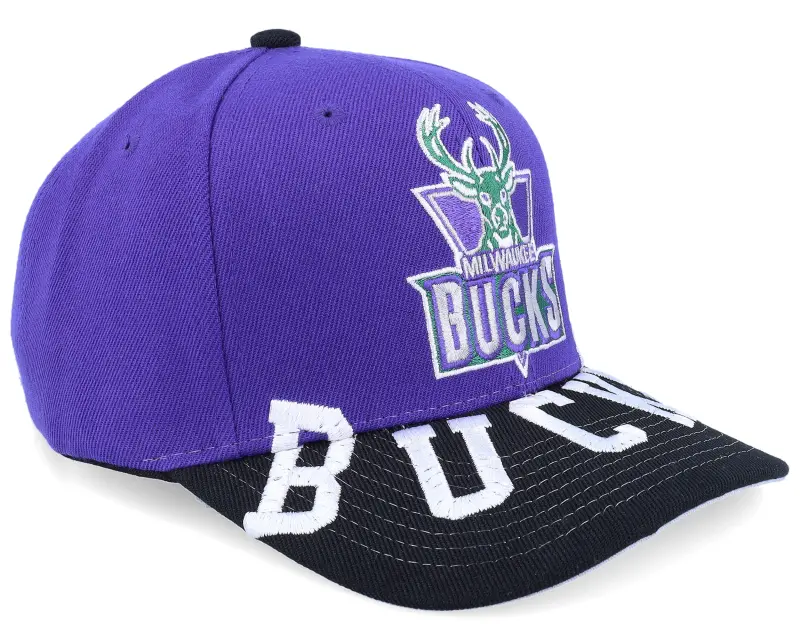 Mitchell & Ness Milwaukee Bucks Underarch Pro Cap Hwc Purple/Black Adjustable online