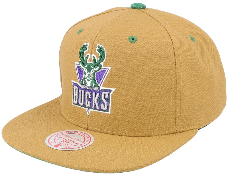 Mitchell & Ness Milwaukee Bucks Wheat Tc Tan Snapback online