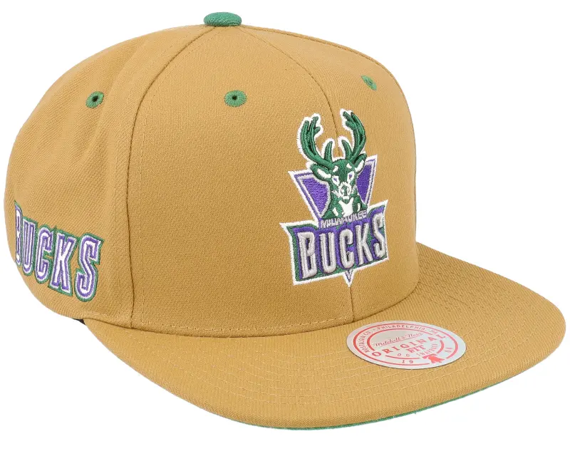 Mitchell & Ness Milwaukee Bucks Wheat Tc Tan Snapback online
