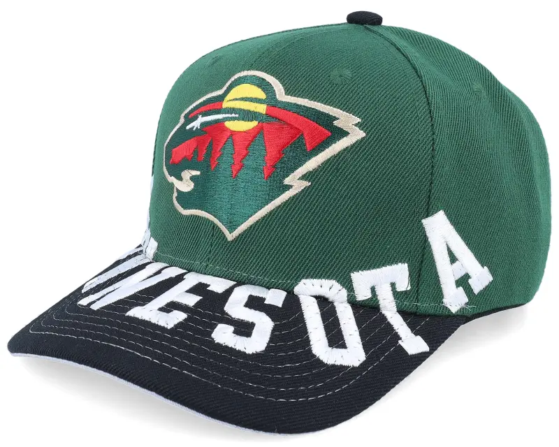 Mitchell & Ness Minnesota Wild Underarch Pro Green/Black Adjustable online