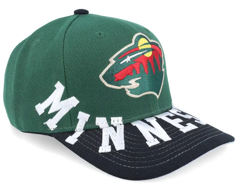 Mitchell & Ness Minnesota Wild Underarch Pro Green/Black Adjustable online