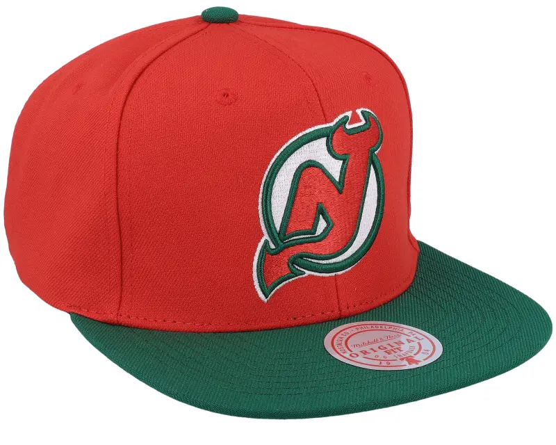 Mitchell & Ness New Jersey Devils Team 2 Tone 2.0 Red/Green Snapback online
