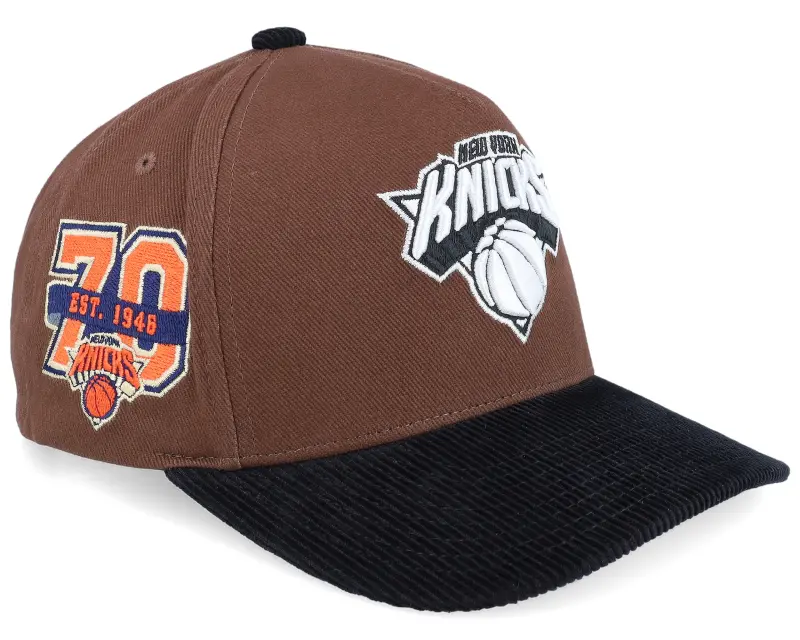 Mitchell & Ness New York Knicks Brown Black Pink Brown A-frame Adjustable online