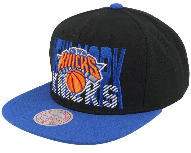 Mitchell & Ness New York Knicks Cross Check Black/Blue Snapback online