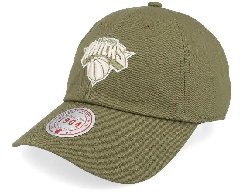 Mitchell & Ness New York Knicks Fashion Olive Dad Cap online