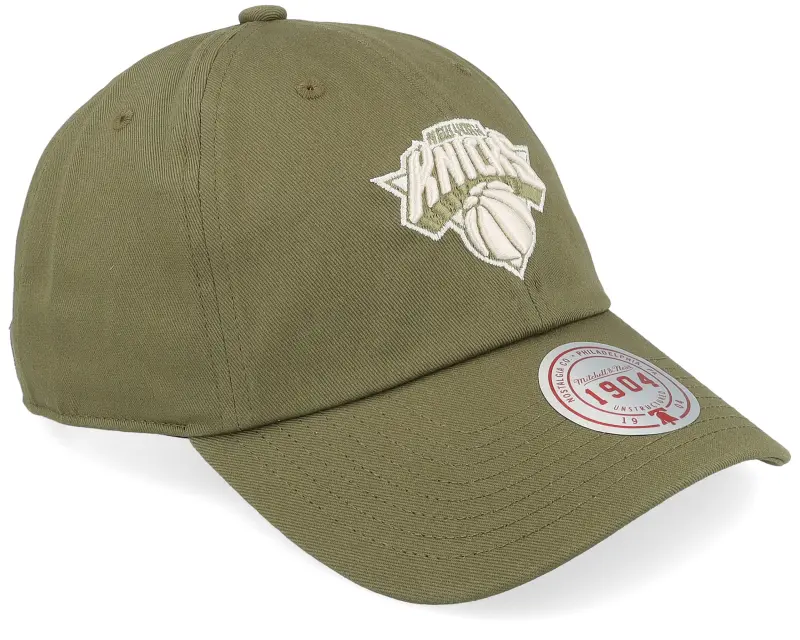 Mitchell & Ness New York Knicks Fashion Olive Dad Cap online