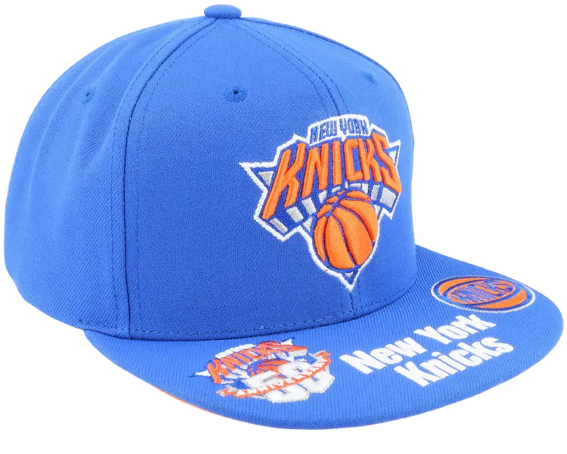 Mitchell & Ness New York Knicks Front Face Blue Snapback online