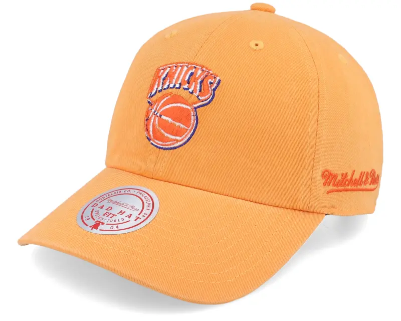 Mitchell & Ness New York Knicks Golden Hour Glaze Orange Dad Cap online