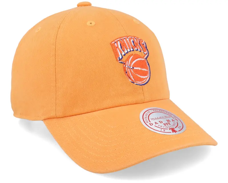 Mitchell & Ness New York Knicks Golden Hour Glaze Orange Dad Cap online