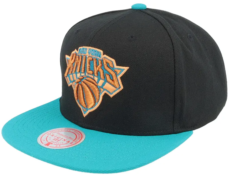 Mitchell & Ness New York Knicks Make Cents Black/Teal Snapback online