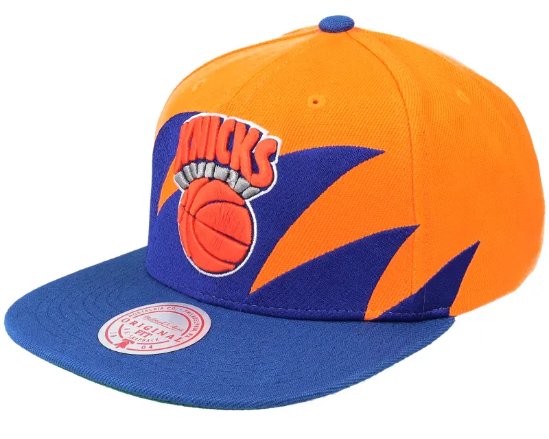 Mitchell & Ness New York Knicks Sharktooth Orange/Royal Snapback online