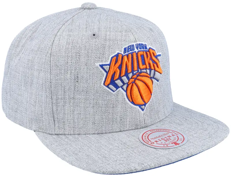 Mitchell & Ness New York Knicks Team Heather 2.0 Grey Heather Snapback online