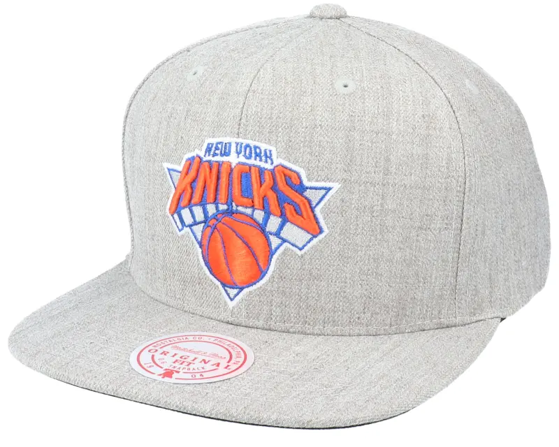 Mitchell & Ness New York Knicks Team Heather Grey Snapback online