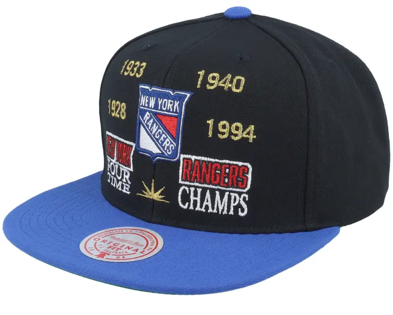 Mitchell & Ness New York Rangers Champ Is Here Vintage Black/Blue Snapback online