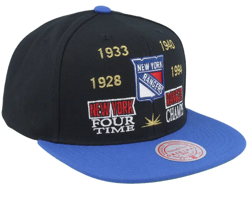 Mitchell & Ness New York Rangers Champ Is Here Vintage Black/Blue Snapback online