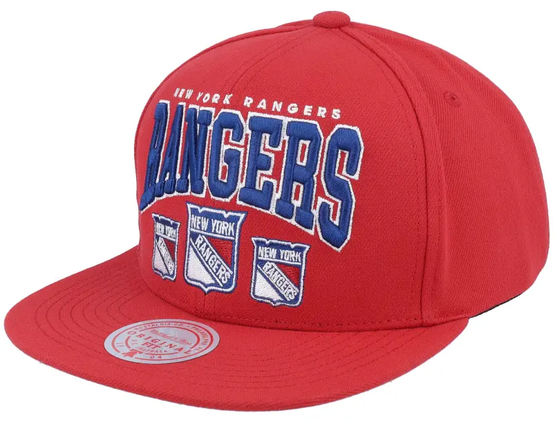 Mitchell & Ness New York Rangers Champ Stack Vintage Red Snapback online