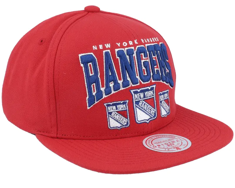 Mitchell & Ness New York Rangers Champ Stack Vintage Red Snapback online