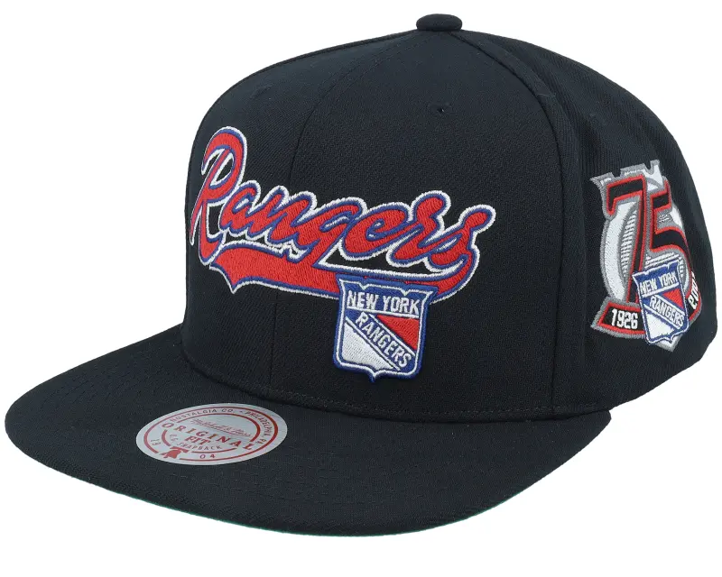 Mitchell & Ness New York Rangers Oversweep Vintage Black Snapback online