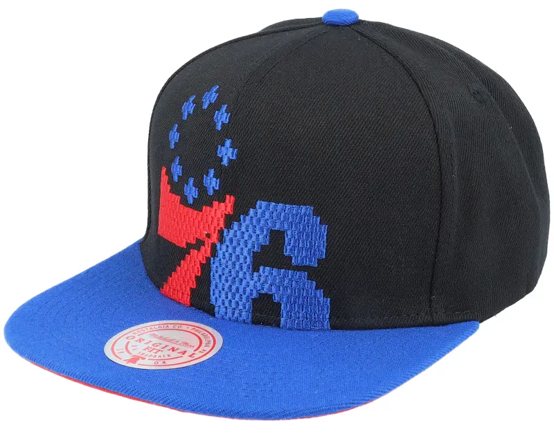 Mitchell & Ness Philadelphia 76ers 8 Bit Xl Black/Royal Snapback online
