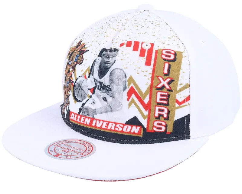 Mitchell & Ness Philadelphia 76ers 90’s Playa Allen Iverson White Snapback online