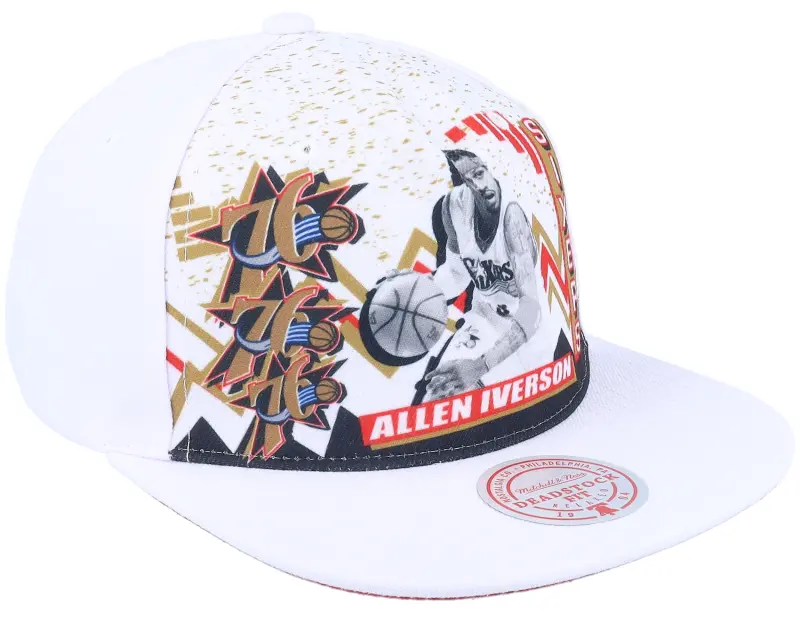 Mitchell & Ness Philadelphia 76ers 90’s Playa Allen Iverson White Snapback online