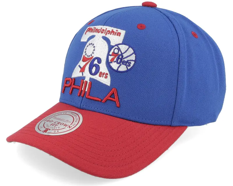 Mitchell & Ness Philadelphia 76ers All In 2.0 Pro Blue/Red Adjustable online