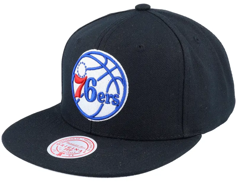 Mitchell & Ness Philadelphia 76ers Core Basic Black Snapback online