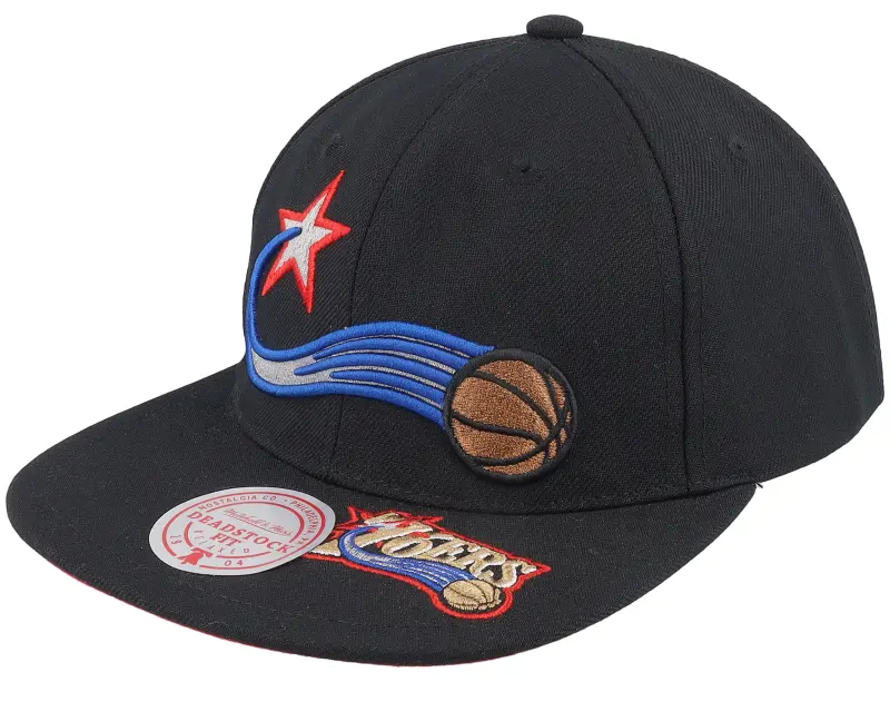 Mitchell & Ness Philadelphia 76ers Dead Remix Deadstock Black Snapback online
