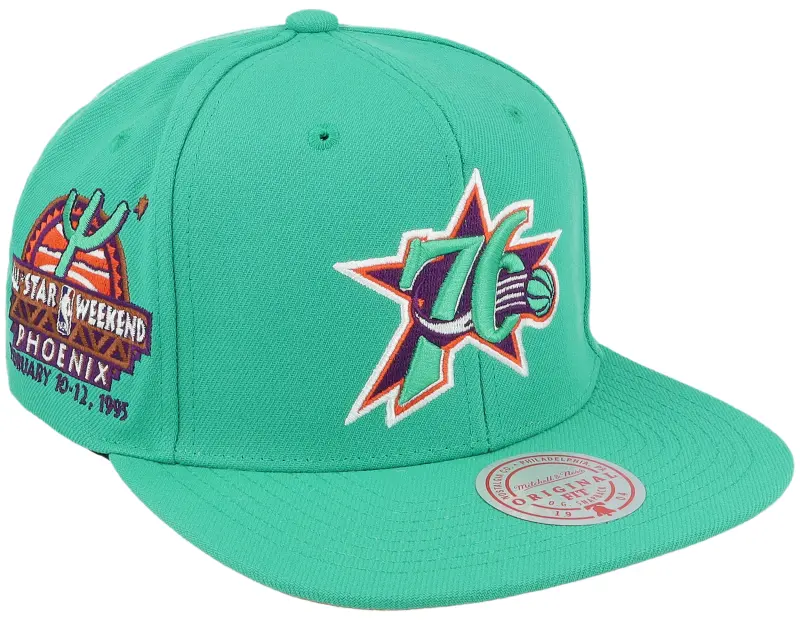 Mitchell & Ness Philadelphia 76ers Desert Green Teal Snapback online