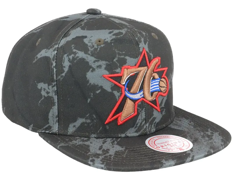 Mitchell & Ness Philadelphia 76ers Down For All Black Snapback online