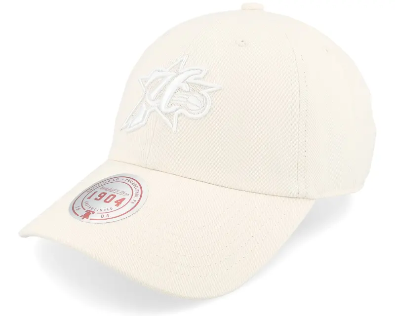 Mitchell & Ness Philadelphia 76ers Fashion Cream Dad Cap online