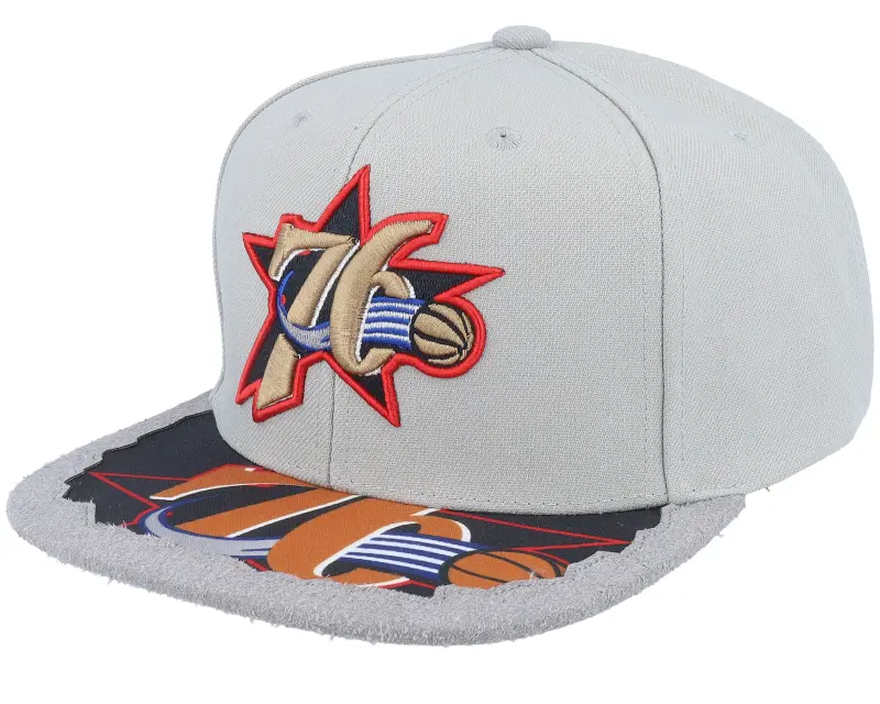 Mitchell & Ness Philadelphia 76ers Munch Time Hwc Grey Snapback online