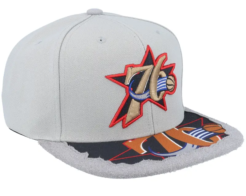 Mitchell & Ness Philadelphia 76ers Munch Time Hwc Grey Snapback online