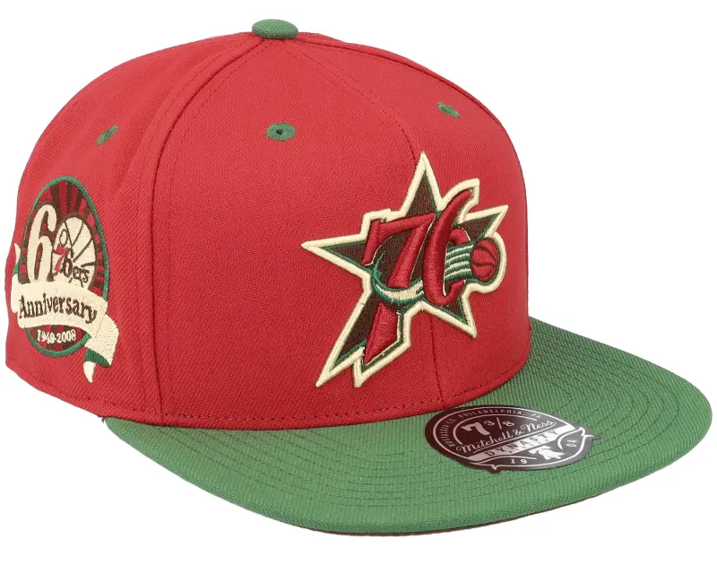 Mitchell & Ness Philadelphia 76ers Nightmare Red/Green Fitted online