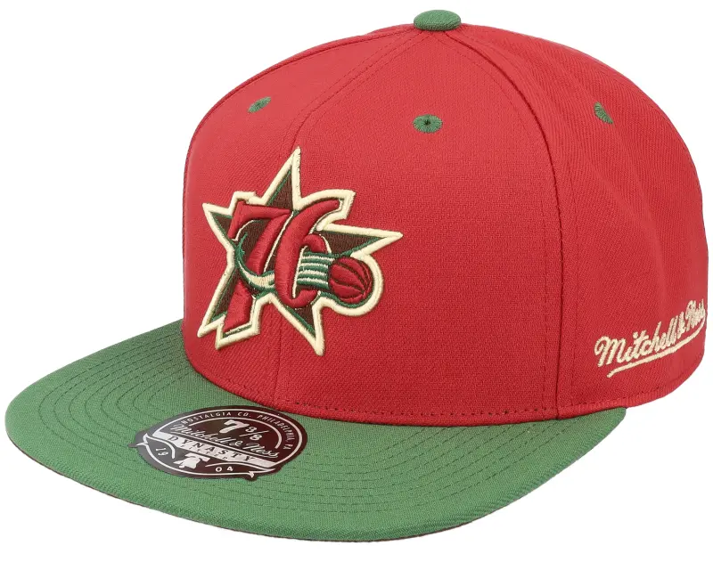 Mitchell & Ness Philadelphia 76ers Nightmare Red/Green Fitted online