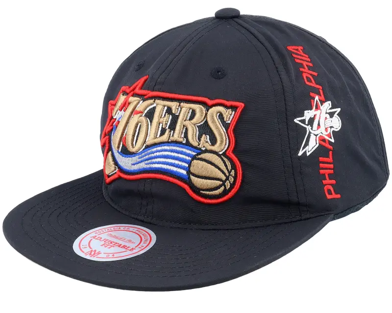 Mitchell & Ness Philadelphia 76ers Nylon Szn Deadstock Black Snapback online