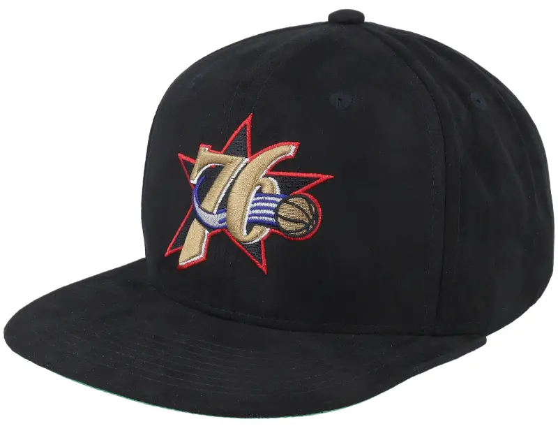 Mitchell & Ness Philadelphia 76ers Sweet Suede Hwc Black Snapback online