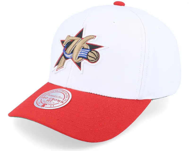 Mitchell & Ness Philadelphia 76ers Team 2 Tone 2.0 Pro White/Red Adjustable online